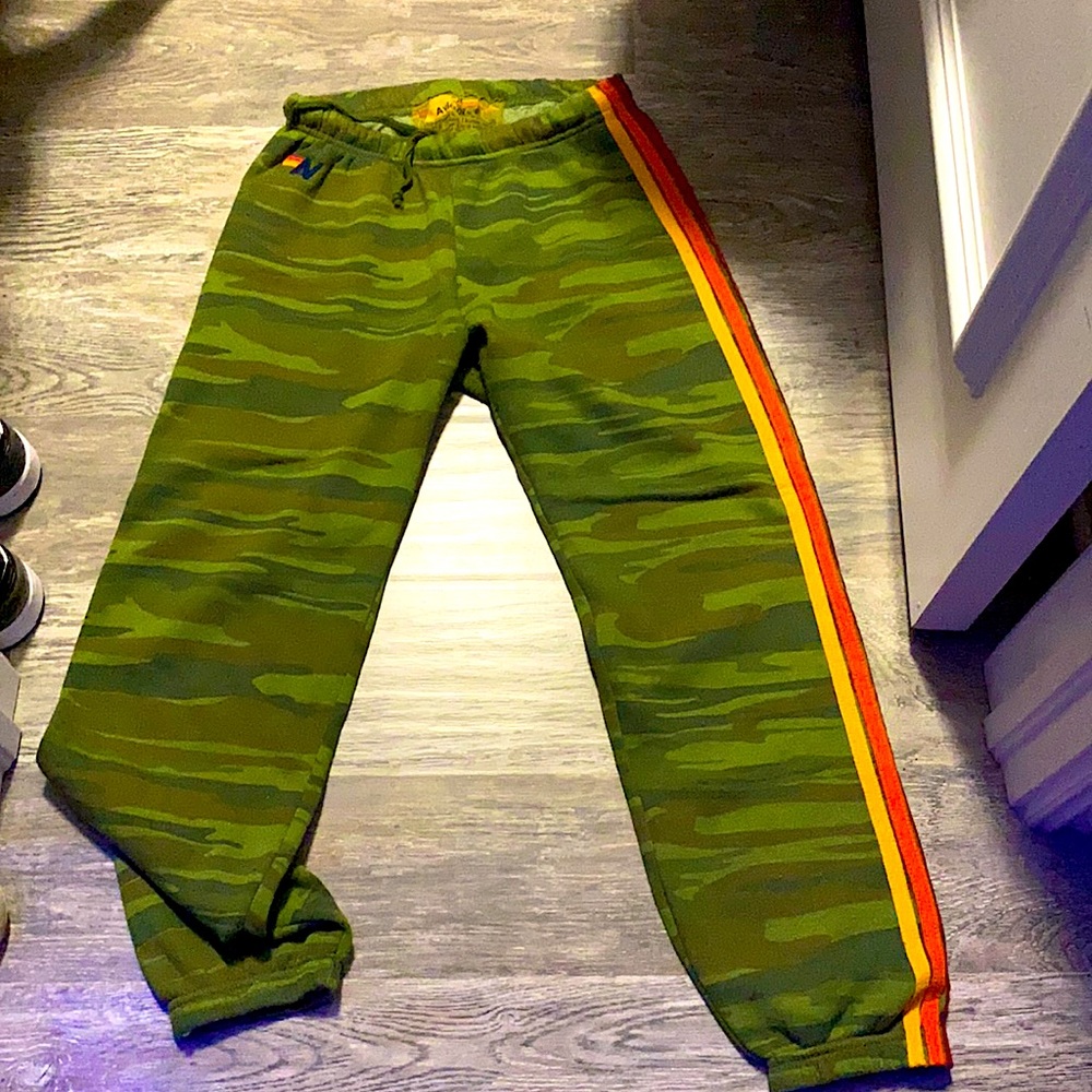Camo aviator nation medium sweatpants